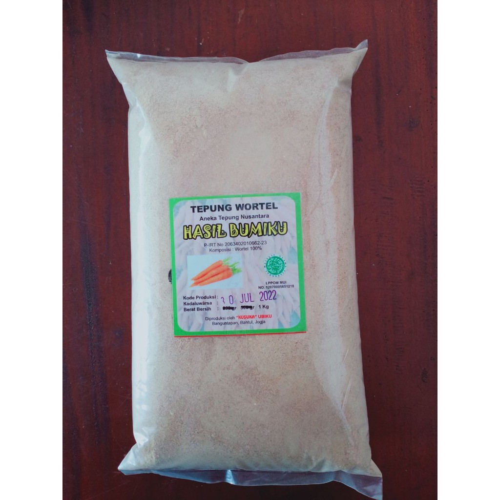 

Tepung Wortel Kemasan 500 gram