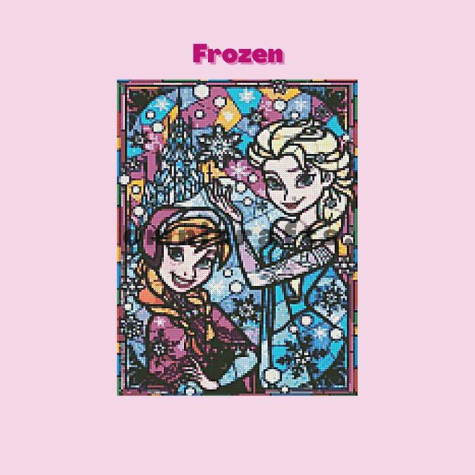 [omnicrafts] #DisneyPrincess DIAMOND PAINTING KIT SQUARE BEADS 30x40cm