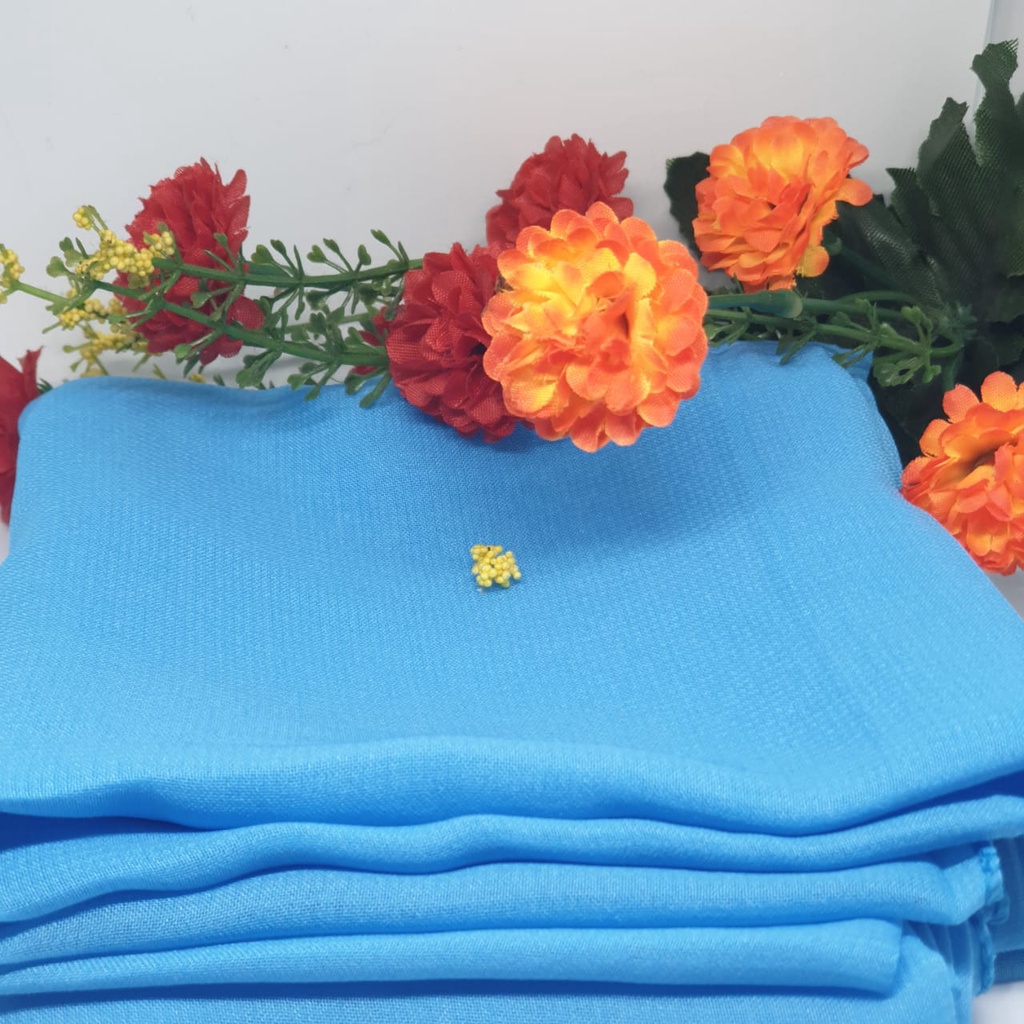 PROMO KERUDUNG SEGI EMPAT BELLA SQUARE / JILBAB MUSLIM / HIJAB SEGI EMPAT POLOS TERBARU-Blue