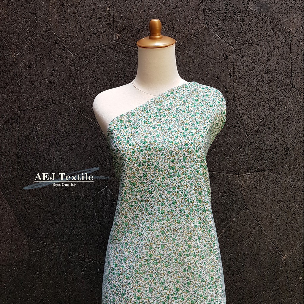 kain chiffon fine (sifon fine) motif bunga (F. 6225)