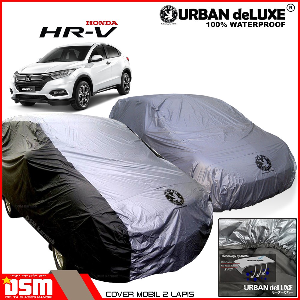 Urban Deluxe Cover Mobil 2 Lapis Honda HRV / 100% Waterproof Dan Anti Gores