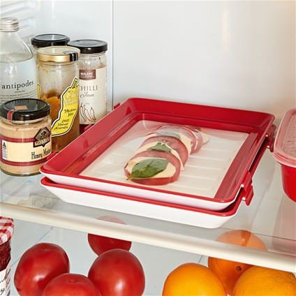 Vacuum try / Food storage / Smart tray / Tempat Makanan Plastik Press