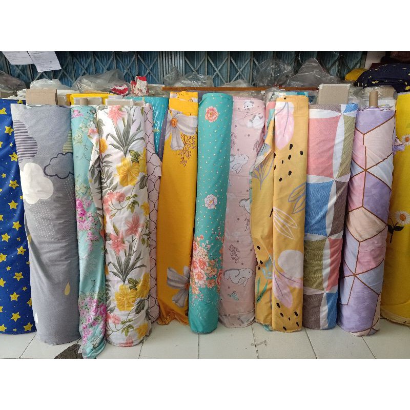 Bahan Katun Lokal Star Magenta Esra Khusus Harga Per Meter 1m Shopee Indonesia