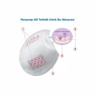 PROMO TERBATAS!! PIGEON BREAST PAD HONEYCOMB (ISI 66 PCS