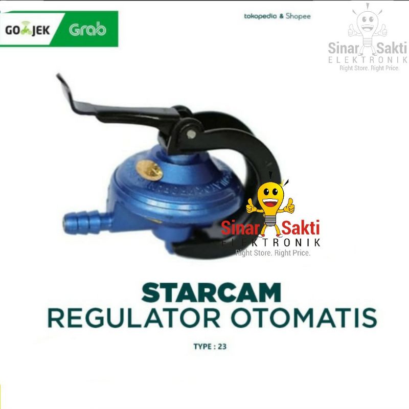 Regulator Gas Star Cam SC-23S Tekanan Rendah Non Meter/ Starcam Murah /Star Cam Regulator