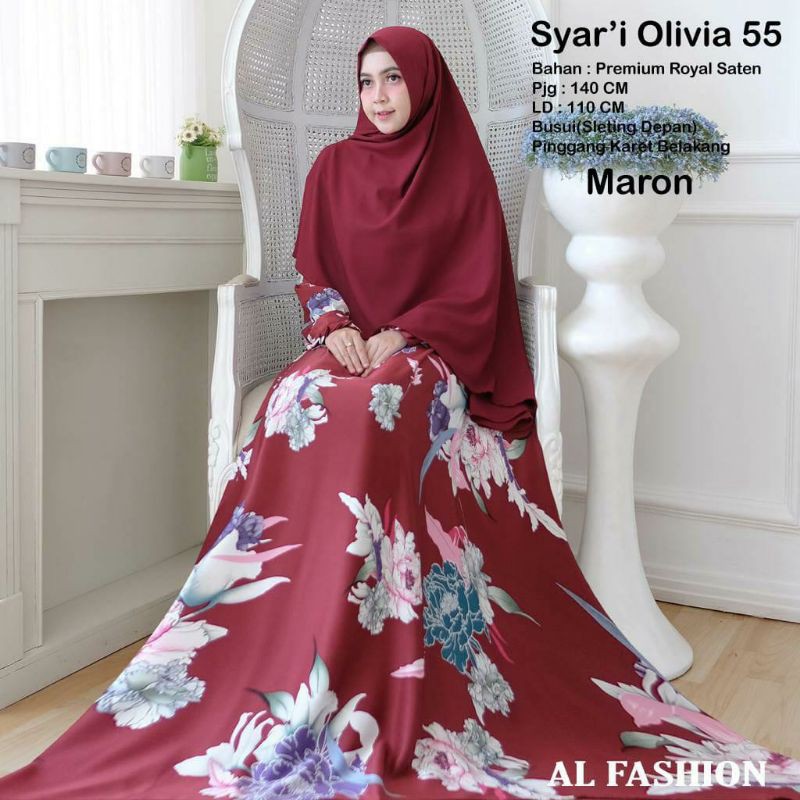 GAMIS WANITA SYAR'I OLIVIA JUMBO BERBAGAI MOTIF