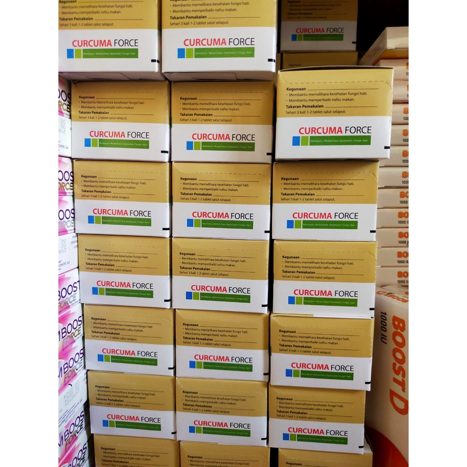 CURCUMA FORCE TABLET BOX @120Tab - Vitamin Covid - Vitamin Murah