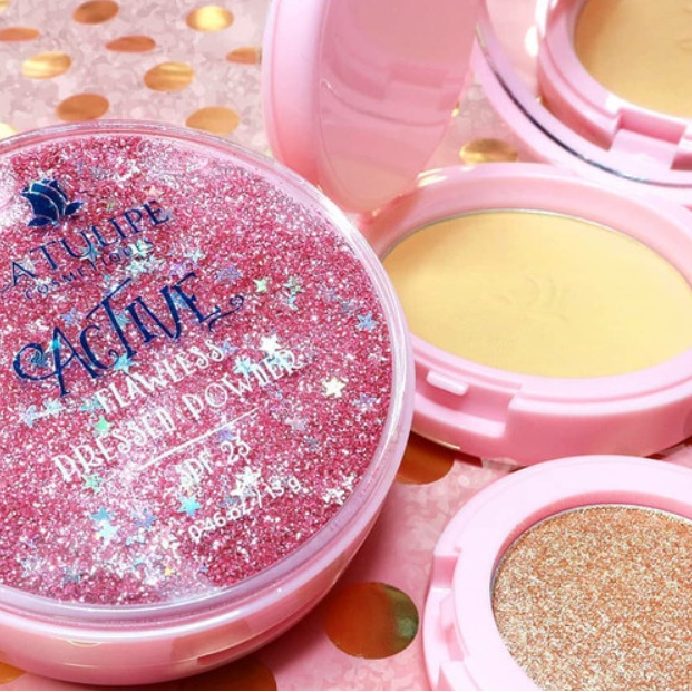 Bedak Wajah Pencerah Pelembut Penghalus Penyamar Pori pori Noda flek Hitam Bekas Jerawat Tampak Waja