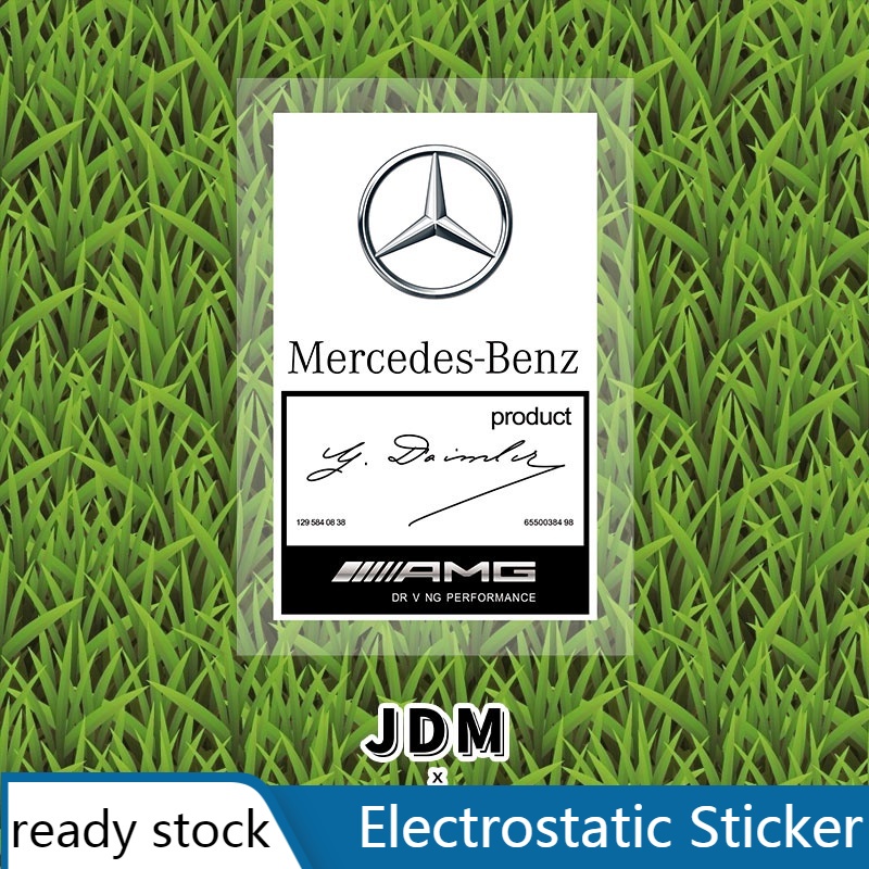 Sticker Dekorasi Kaca Depan Mobil Mercedes Benz W210 W124 W203 W204 C200 W140 W176 W205 W123 W220 W211 W212 G GLB