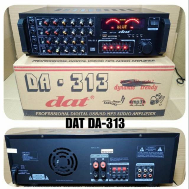 Ampli dat da313 bluetooth  power amplifer da 313 mixer