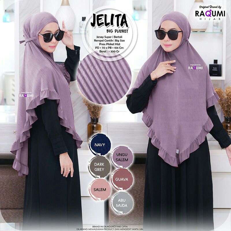 Hijab Instant Terbaru Jelita Big Original Raqumi
