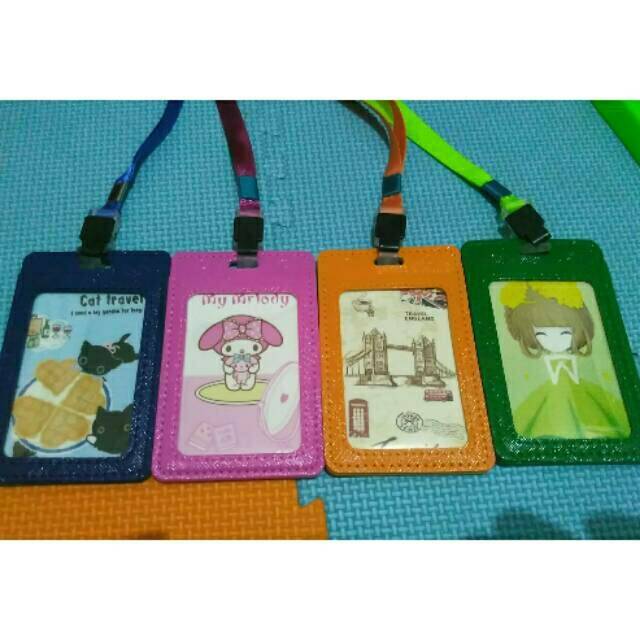 

Tempat ID Card / Name tag bahan Kulit Texture Color