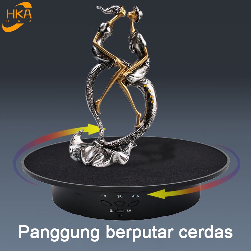 8inch Untuk Fotografi Putaran Meja Putar Listrik 3 Kecepatan Rotating Display Stand