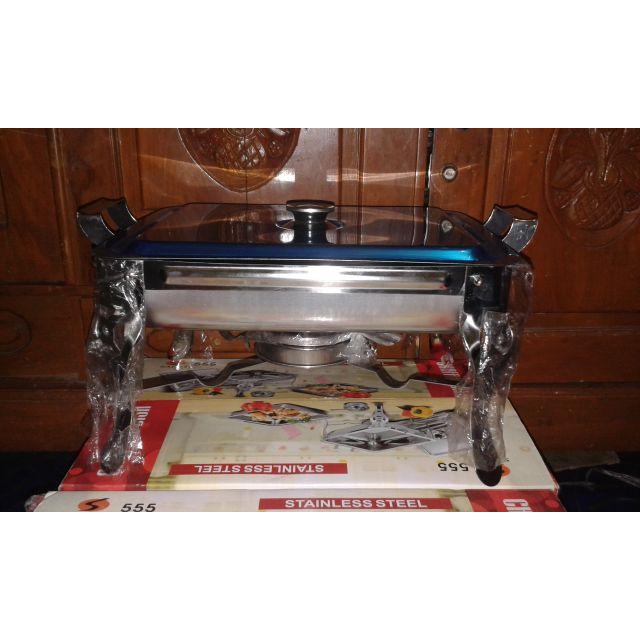 KUALITAS TERBAIK - PANCI PRASMANAN KOTAK PEMANAS SAITO 555 / CHAFFING DISH SAITO 555