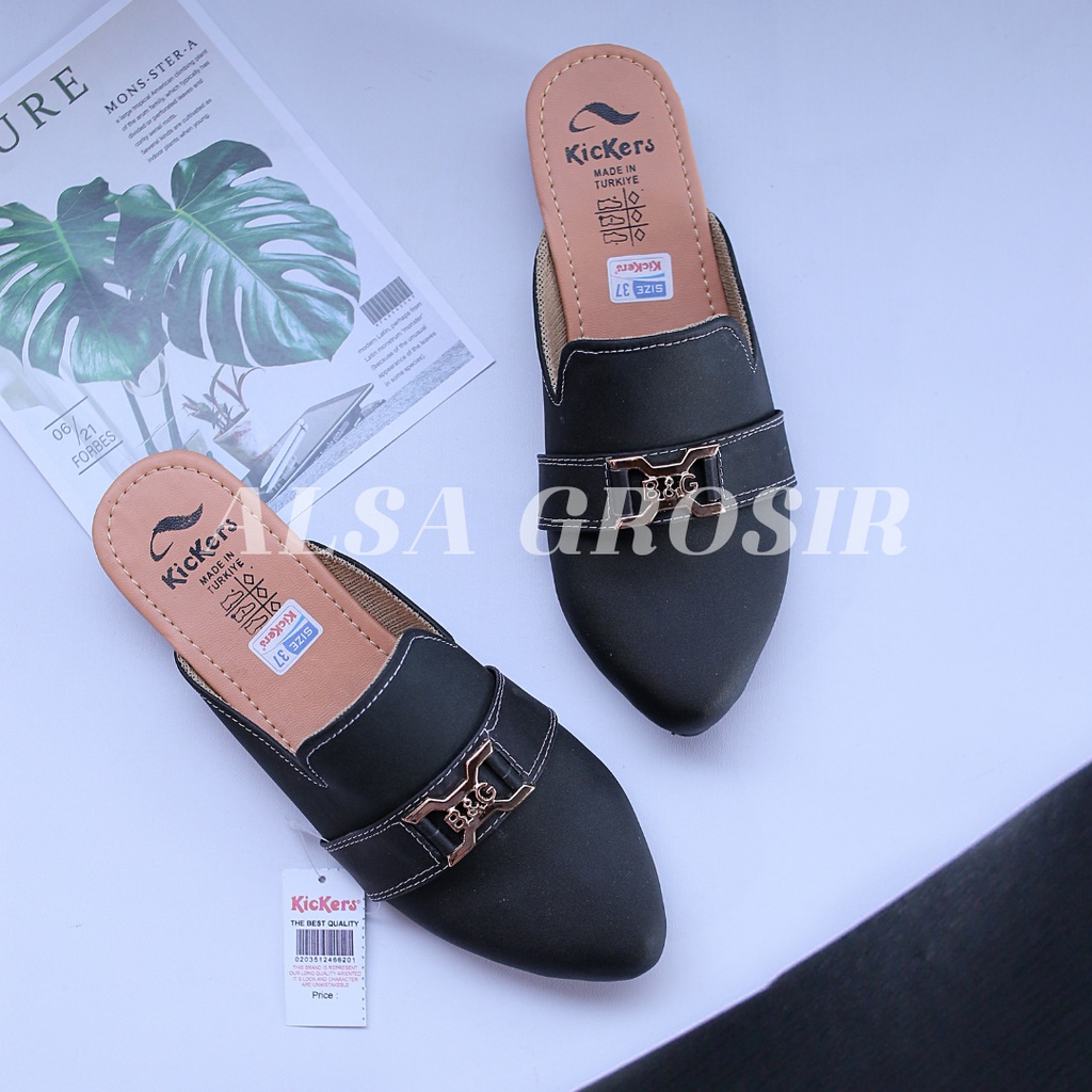 SEPATU SANDAL WANITA SLOP CASUAL MURAH -  SALE FLAT SHOES WANITA DEWASA REMAJA SLOP KICKERS TRENDI NYAMAN DIPAKAI TERMURAH - SANDAL SLOP KICKERS TERBARU 2022 - SANDAL SLOP CASUAL WANITA TERMURAH -  Sandal Slop Brukat - Slip Sandal Wanita Slop / Selop Cewe