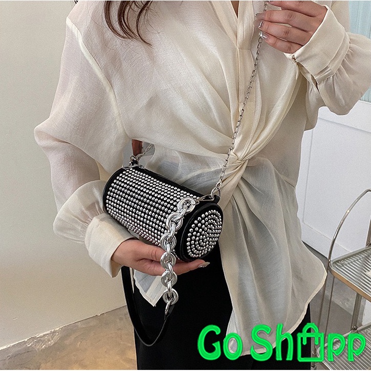 Tas Selempang Wanita Bling Bling Import Terbaru Fashion Korea - Tas Bahu Slempang Wanita - Tas Pesta Kondangan Mewah Kekinian - Tas Korean Style [TB07]