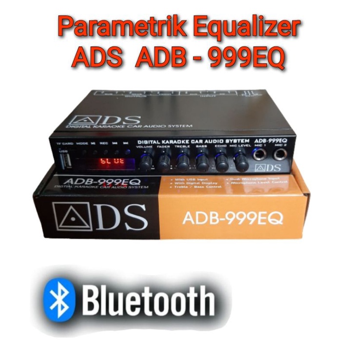 Parametrik Equalizer Bluetooth Usb SD card Karoke Pre Amp ADS 999EQ