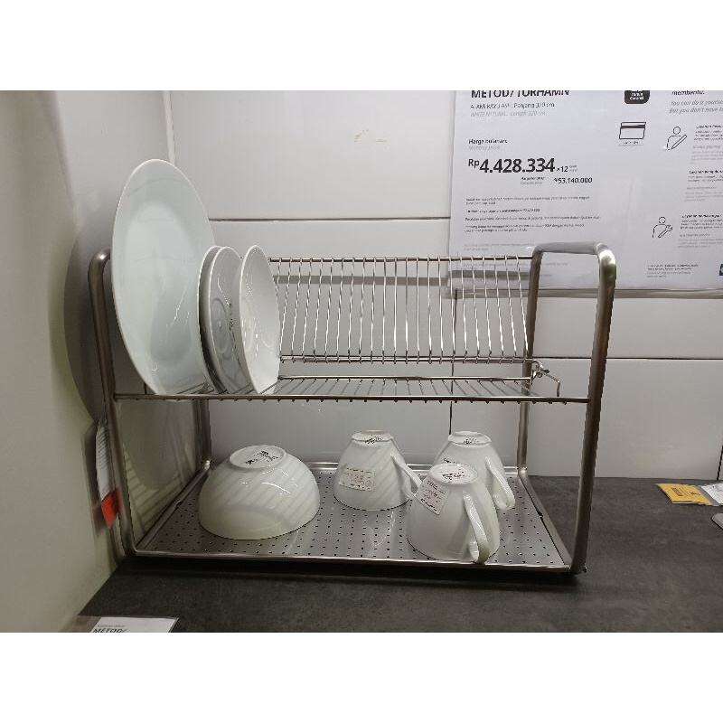 Rak Piring Stainless Steel - Anti Karat, Higienis, Aman. By IKEA