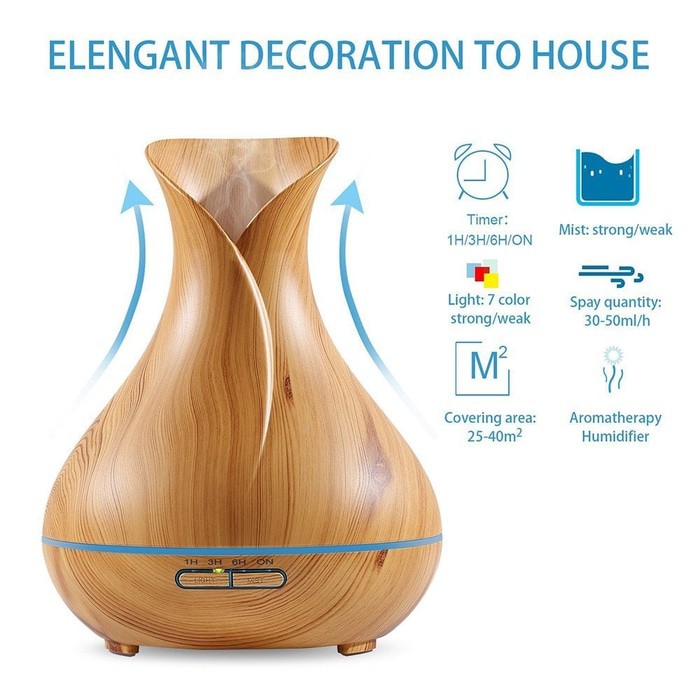 Humidifier Elegant Diffuser Essential Oil Aromatherapy mesin aroma therapy- hp005