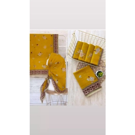 Kerudung Voal/ kerudung hijab motif Deenay kw/ Kerudung hijab polos/ Kerudung hijab bahan halus adem