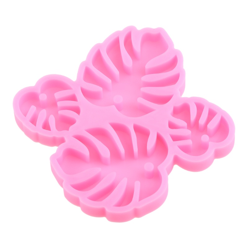 SIY  Monstera Leaves Ear Studs Silicone Mold is Suitable for Resin Epoxy Resin Diy Craft Pendant Earrings Jewelry Making