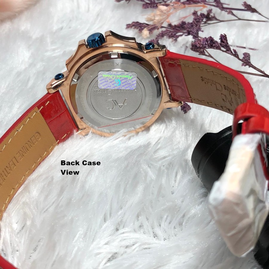 ORIGINAL Jam Tangan Wanita Alexandre Christie Collection AC 9205 / AC9205 / 9205 Leather