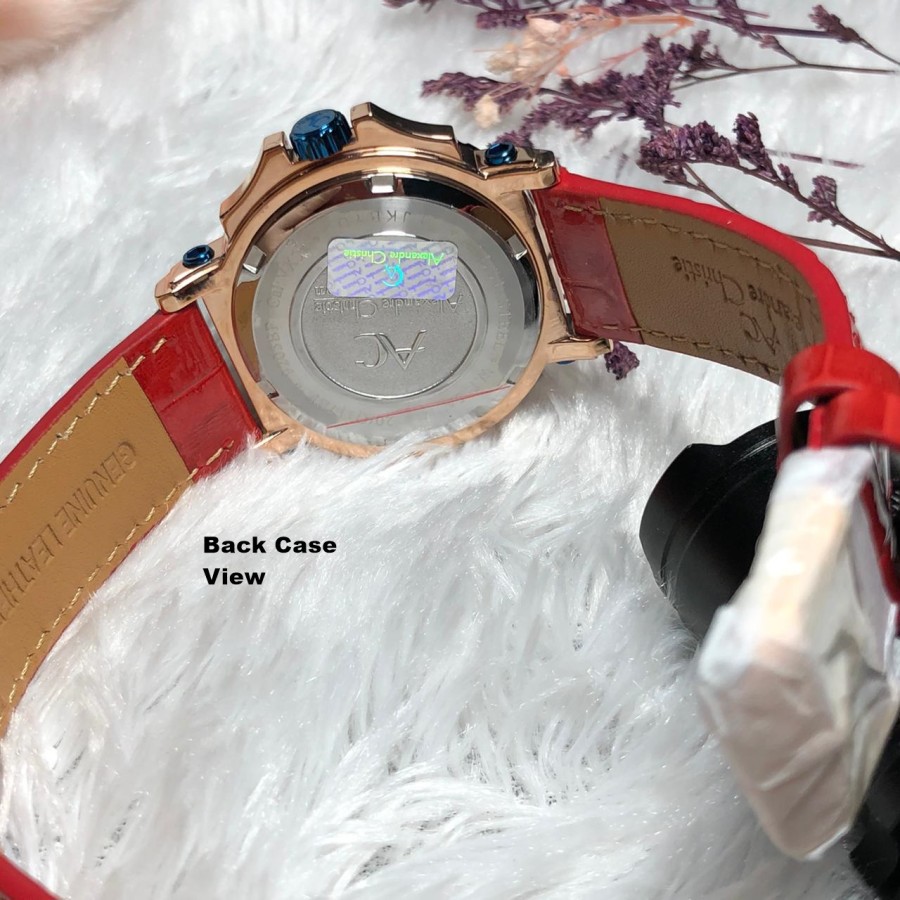 ORIGINAL Jam Tangan Wanita Alexandre Christie Collection AC 9205 / AC9205 / 9205 Leather