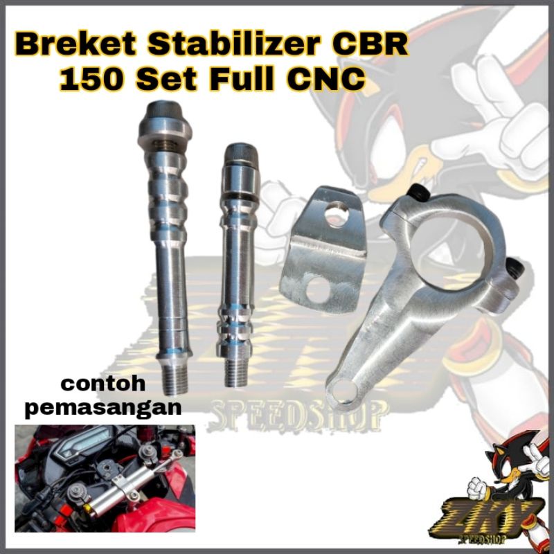 Breket stabilizer CBR 150 CB 150R Breket Stabilizer Stang CBR 150 CNC Facelift