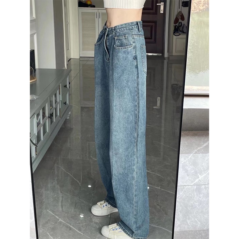 Celana Jeans Wanita Kekinian Jumbo Terbaru Boyfriend Jeans/Celana Jens Wanita Highwaist Loose Straight Denim Pants