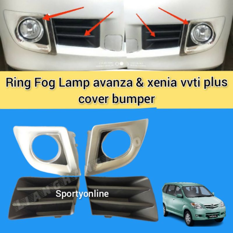 Ring fog lamp plus tutup grill avanza xenia vvti 2010-2011