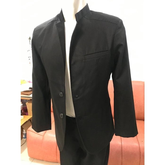 BLAZER RONALDO BLACK - JAS BLAZER PRIA HITAM CASUAL NIKAH KOREA ASLI IMPORT 
