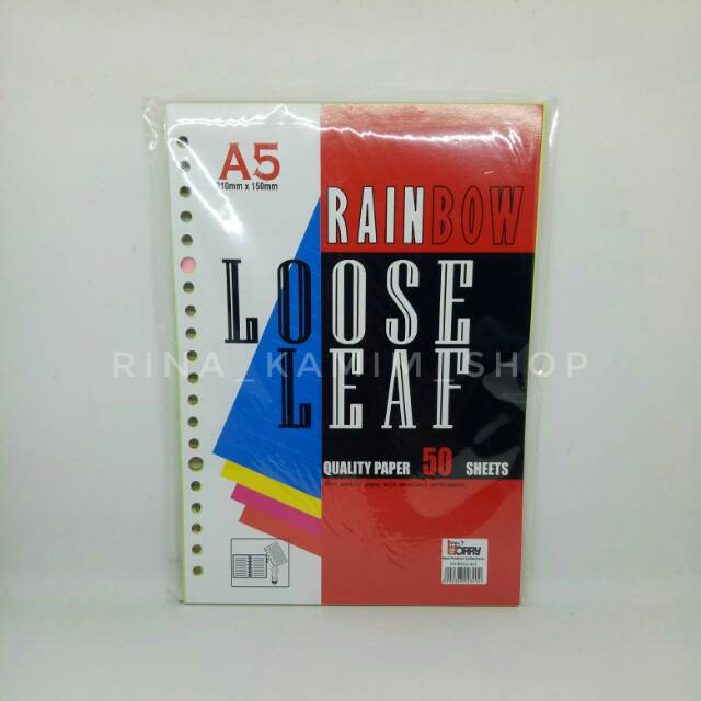 

Loose leaf A5 merek Rainbow
