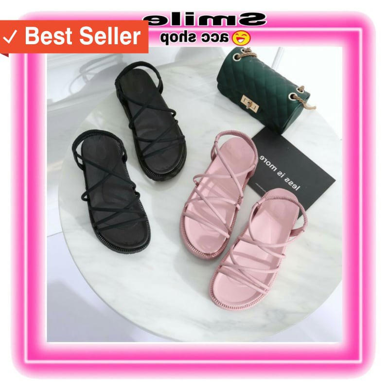 SANDAL WANITA KAKI MURAH / Sandal Import Batam - Slip Sandal Wanita ORIGINAL Import Premium
