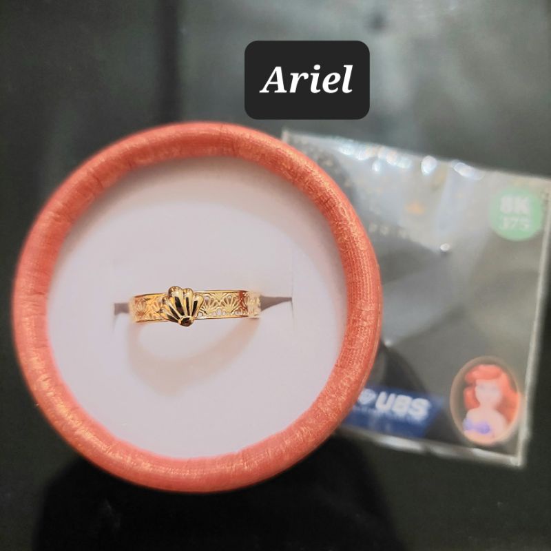 Cincin princess disney ariel, belle, aurora, snow white, cinderella new UBS kadar 8K 375