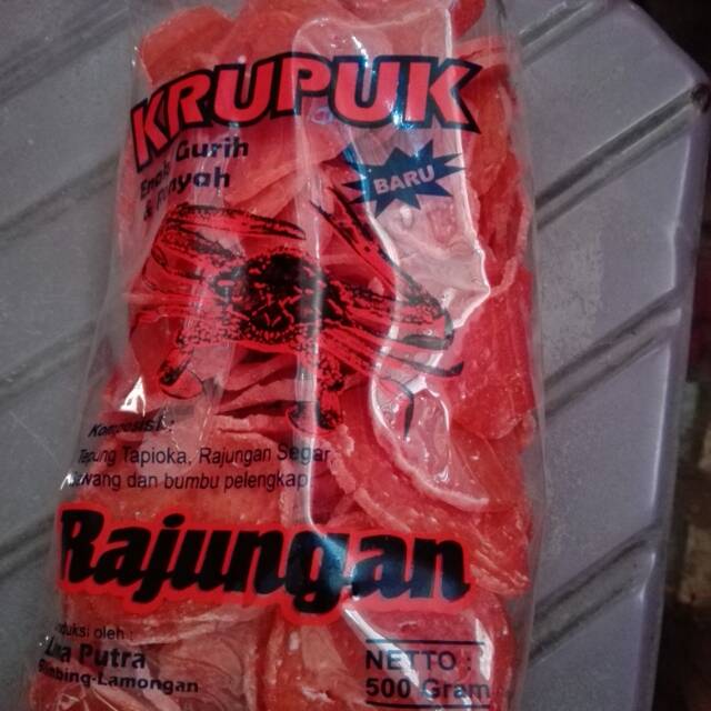 

Krupuk mentah seafood rajungan murah kerupuk renyah gurih enak 500 gram