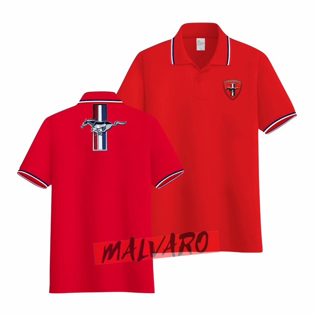 MALVARO Polo Shirt / Polo List / Kaos Kerah Pria / Kaos Polo / Tshirt Pria N-3 (CL-DB)