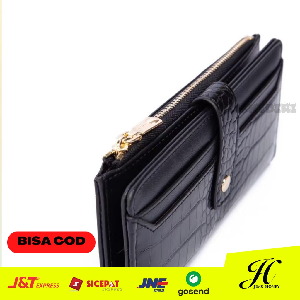 Dompet Jims Honey Lipat Panjang card holder Wanita Import Korea Premium Nicole Wallet Jimshoney