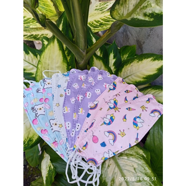Masker KF94 Anak, Masker KF94 Untuk Anak, KF-94, KF-94 For Kids, Murah Mix Motif Cowo & Cewe, KF-94 
