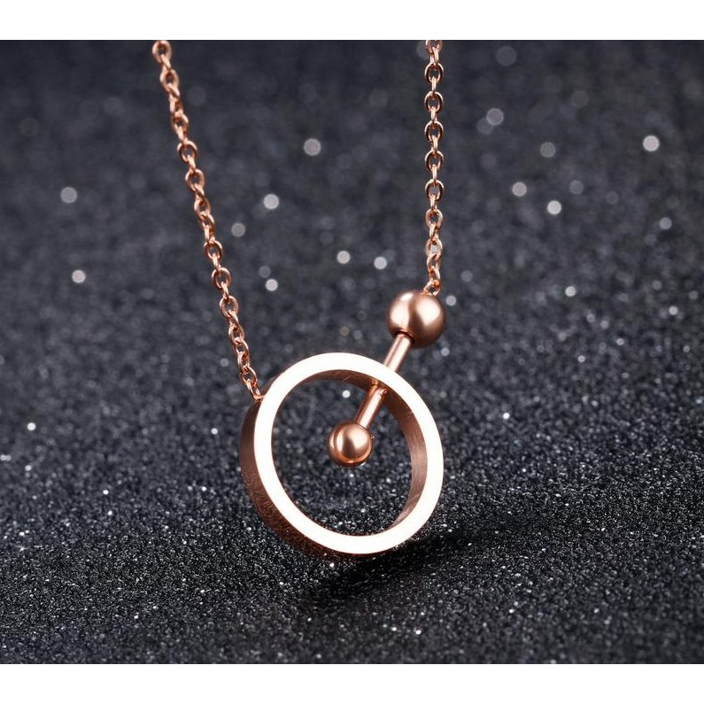 [New] Kalung fashion aksesoris titanium mini korea hadiah wanita cewek 316L anti karat KK053