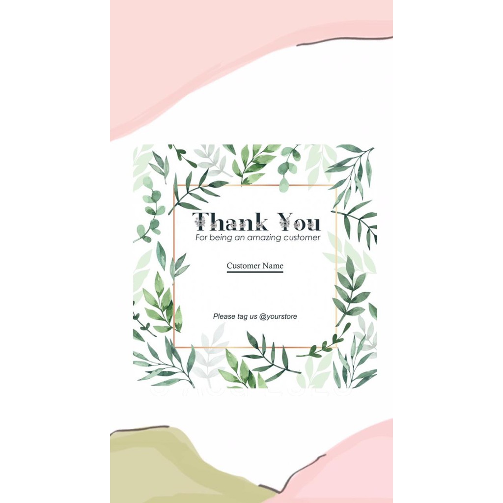 

Thank You Card 20 ribu 150 lembar
