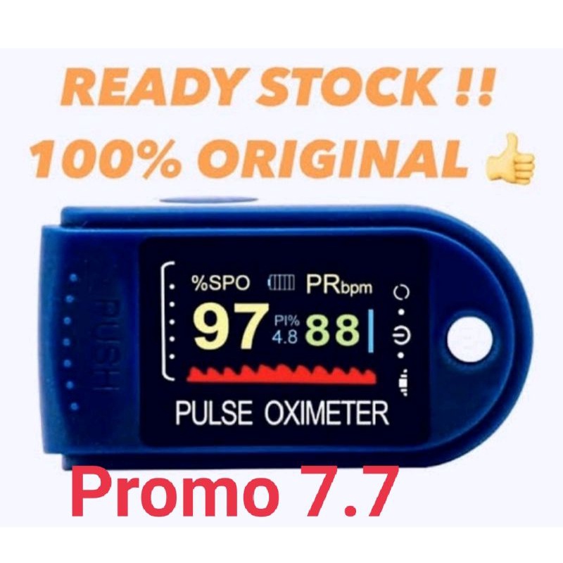 Oximeter OXYMETER SPO2 Alat Pengukur Kadar Oksigen Dalam Darah dan Detak Denyut Jantung FINGERTIP