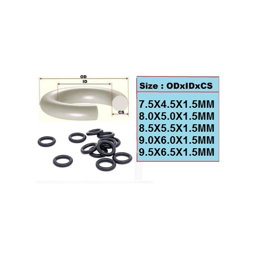 

High Quality Oring ID 7mm 7.5mm 8mm 8.5mm 9mm 9.5mm Tebal 1.5mm Mantafff