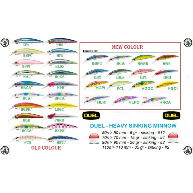 DUEL - Heavy Sinking Minnow 110s