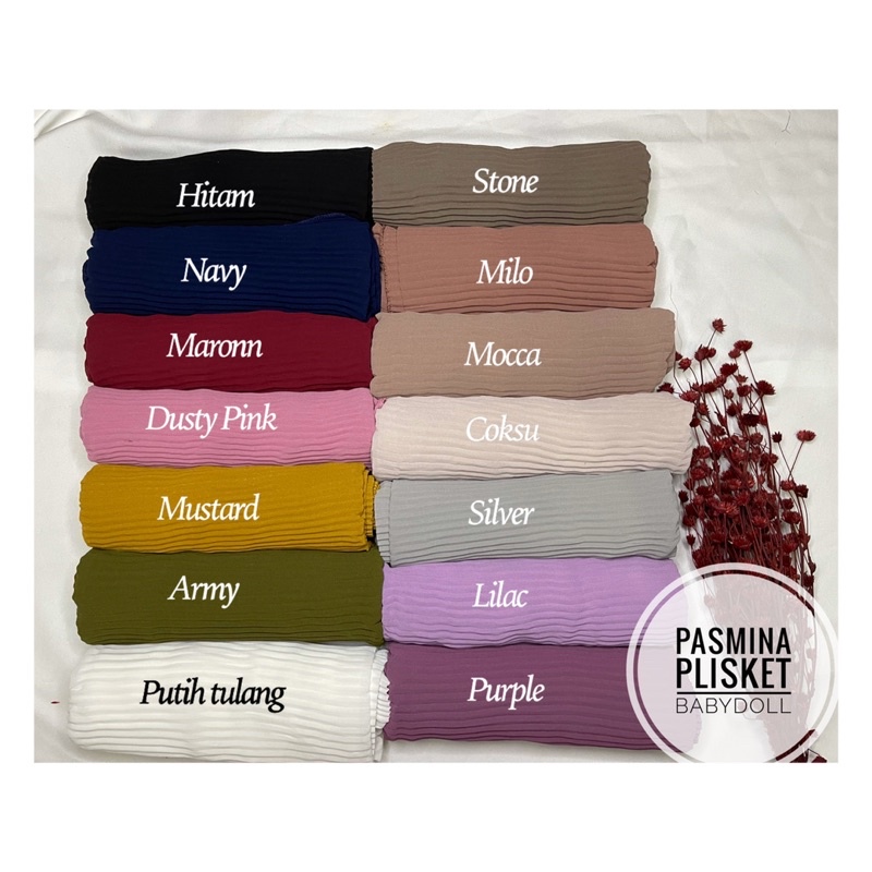 PASMINA PLISKET DIAMOND PREMIUM PANJANG 180-4
