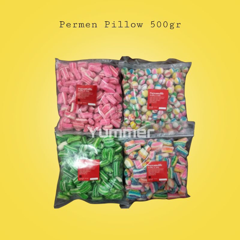 

Permen pillow marble 500gr