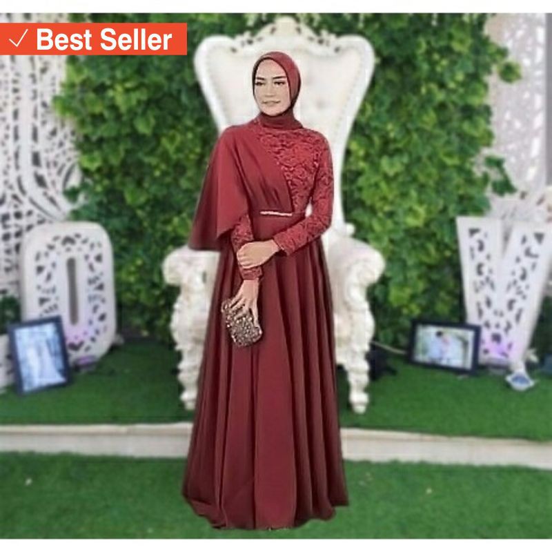 DRESS MAXI MURAH WANITA CANTIK MUSLIMAH / MAXI YUNIAR
