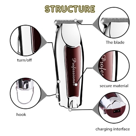 Kemei KM-9163 Hair Clipper Trimmer Alat Cukur Rambut Portable Multifungsi