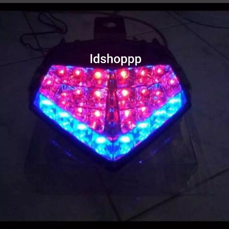 STOPLAMP BELAKANG VIXION NEW LAMPU STOP LED BELAKANG VIXION NEW ADVANCE NVL NVA PLUS LAMPU SEN 3in1