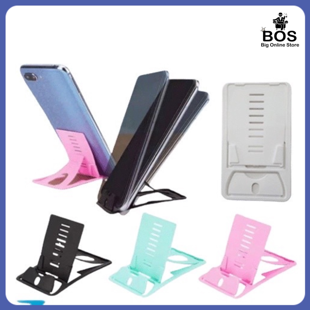 BOS - HOLDER MINI UNIVERSAL KURSI HP + TEMPAT KARTU SIM / KTP / CARD SLOT | HD CARDSLOT