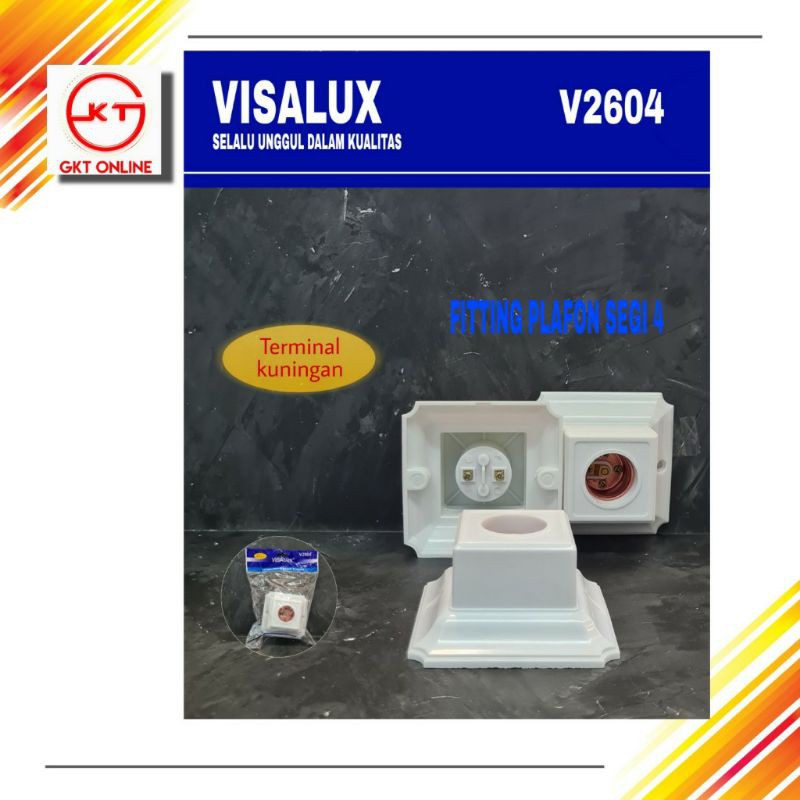 Fitting Plafon/Visalux/Fitting Plafon Segi Empat Visalux